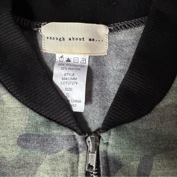 Spooky Mama, Coffee & Halloween Theme, Camo Bomber Style Jacket - Picture 9 of 16